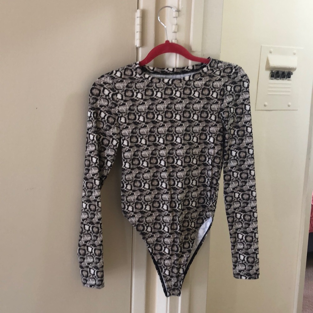 Good American snakeskin bodysuit